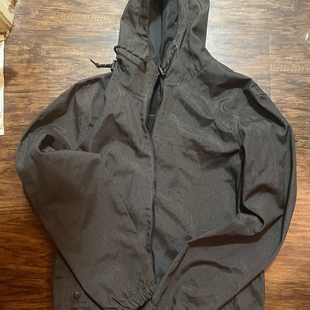 Nomad Charcoal Hooded Raincoat